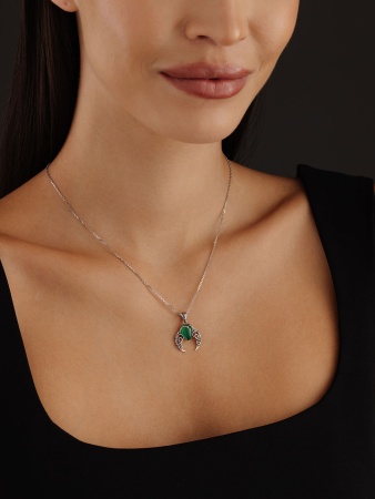 Купить оптом подвеска из серебра с агатом 3310395069-60 от Krasnoe