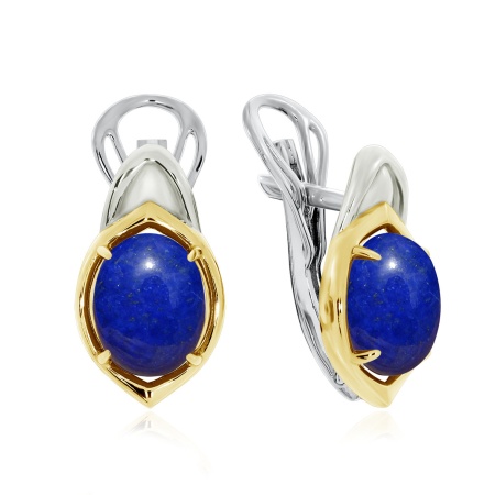Купить оптом серьги из серебра с лазуритами 2350471180 от Krasnoe