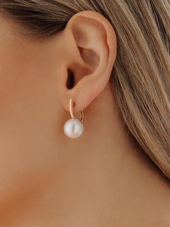 Купить оптом серьги из серебра с жемчугами 2320241557-1 от Krasnoe