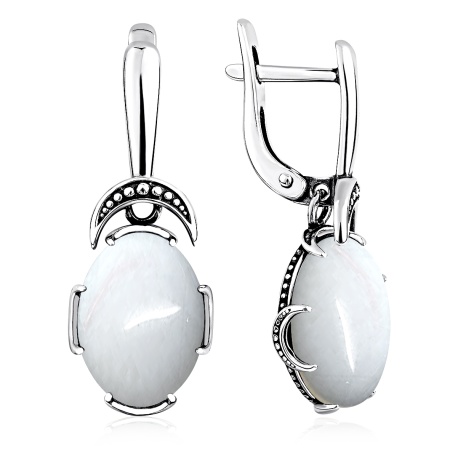 Купить оптом серьги из серебра с лунным камнем 2310935082 от Krasnoe