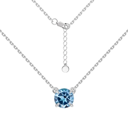 Купить оптом колье из серебра с топазом 8340075616-16-36-71 от Krasnoe