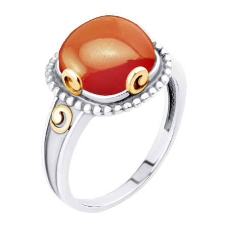 Купить оптом кольцо из серебра с сердоликом 1317685801 от Krasnoe