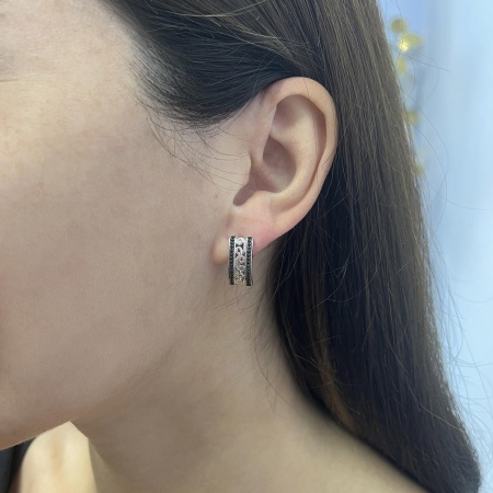 Купить оптом серьги из серебра с ситаллами 2348881361л-20 от Krasnoe