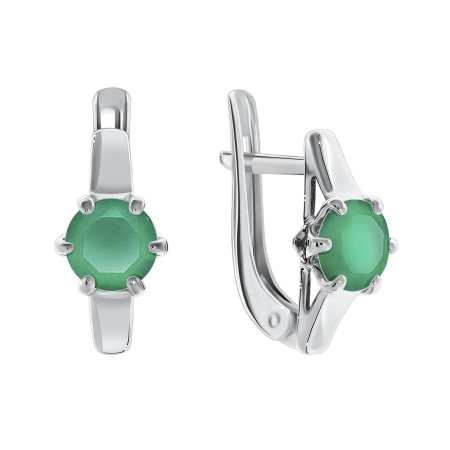 Купить оптом серьги из серебра с агатами 2340390262-60 от Krasnoe