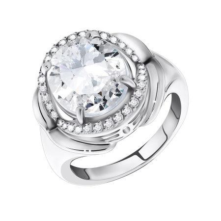Купить оптом кольцо из серебра с фианитами 1340200140 от Krasnoe