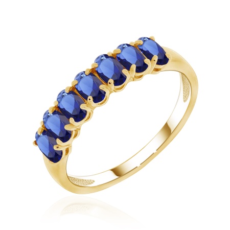 Купить оптом кольцо из серебра с сапфирами 1320031723 от Krasnoe