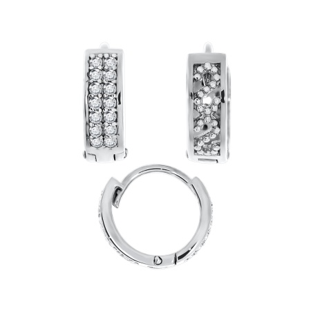 Купить оптом серьги из серебра с фианитами 2340201272л от Krasnoe