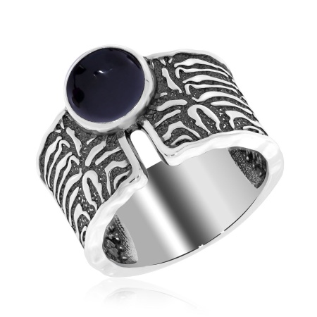 Купить оптом кольцо из серебра с агатом 1310392391-20 от Krasnoe