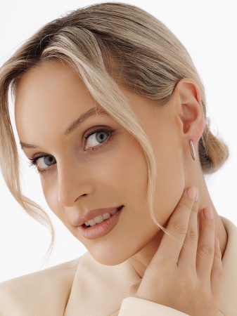 Купить оптом серьги из серебра без вставок 2340405658 от Krasnoe