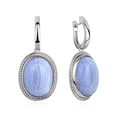 Купить оптом серьги из серебра с агатами 2340396392-1-84 от Krasnoe