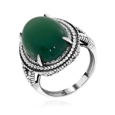 Купить оптом кольцо из серебра с агатом 1310390963-60 от Krasnoe
