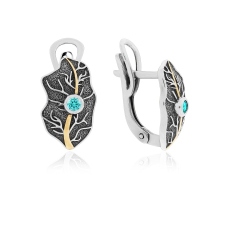 Купить оптом серьги из серебра с ситаллами 2317881774-78 от Krasnoe