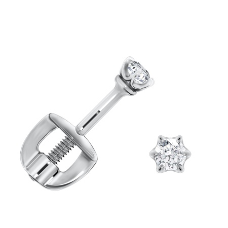 Купить оптом пусет из серебра с фианитами Н340200220 от Krasnoe