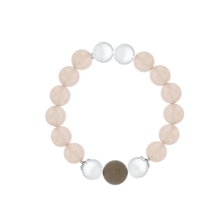 Купить оптом браслет из серебра с агатом, хрусталём и кварцем 4340876257-1-17-48 от Krasnoe