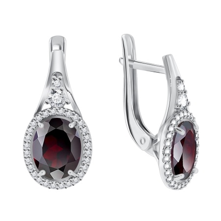 Купить оптом серьги из серебра с фианитами 2340200182л-31 от Krasnoe