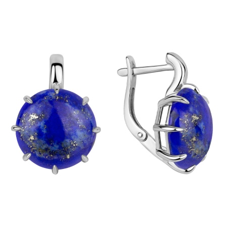 Купить оптом серьги из серебра с лазуритами 2340476338-1 от Krasnoe