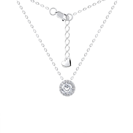 Купить оптом колье из серебра с фианитами 8340201874л-3-45 от Krasnoe