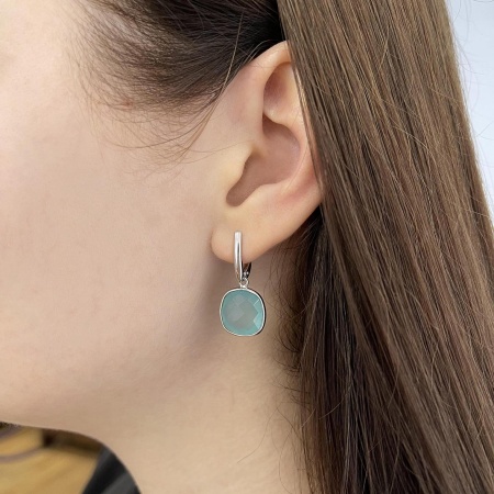 Купить оптом серьги из серебра с агатами 2340392894-61 от Krasnoe