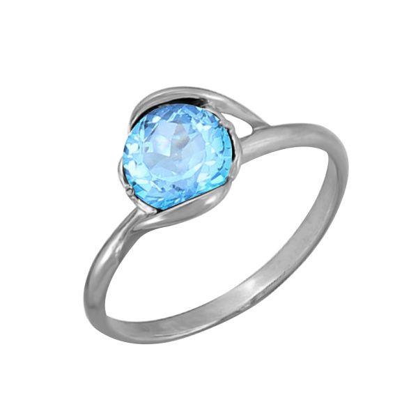 Купить оптом кольцо из серебра с топазом 3077002815 от Krasnoe