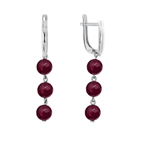 Купить оптом серьги из серебра с агатами 2340650309-37 от Krasnoe