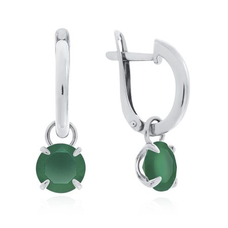 Купить оптом серьги из серебра с агатами 2340391784-60 от Krasnoe