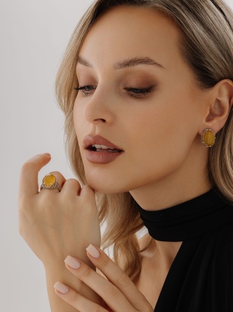 Купить оптом серьги из серебра с агатами 2340395733-50 от Krasnoe