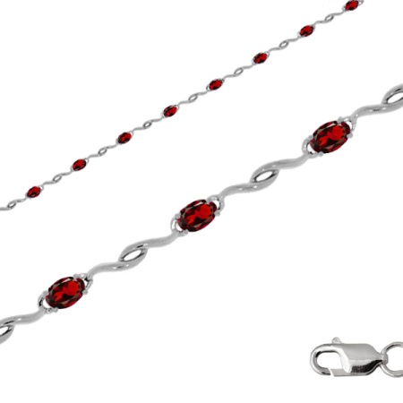 Оптом браслет из серебра с гранатами 3137044434-17 цена от Krasnoe Купить оптом браслет из серебра с гранатами 3137044434-17 от Krasnoe