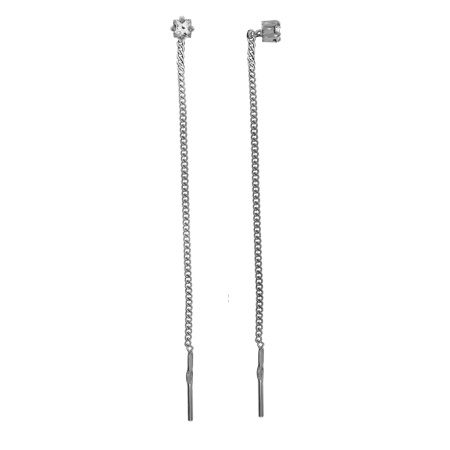 Купить оптом серьги из серебра с фианитами 2340204071-1 от Krasnoe