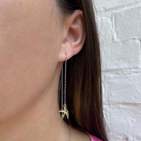 Купить оптом серьги из серебра без вставок 2340404871-3 от Krasnoe