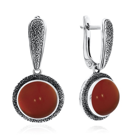Купить оптом серьги из серебра с агатами 2310392402-31 от Krasnoe
