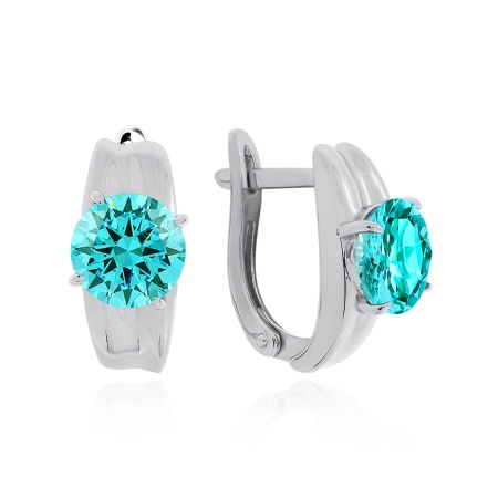 Купить оптом серьги из серебра с ситаллами 2340881670-78 от Krasnoe