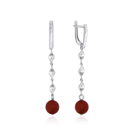 Купить оптом серьги из серебра с агатами 2340651514-37 от Krasnoe