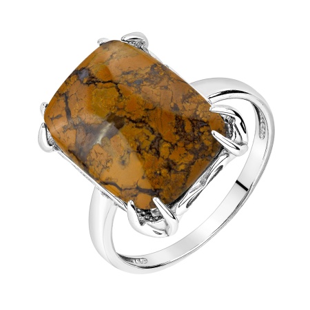 Купить оптом кольцо из серебра с яшмой 1340305163 от Krasnoe