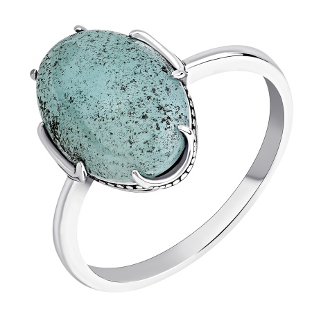 Купить оптом кольцо из серебра с амазонитом 1310375082 от Krasnoe