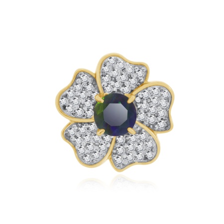 Купить оптом подвеска из серебра с опалом и фианитами 3329341884л-20 от Krasnoe