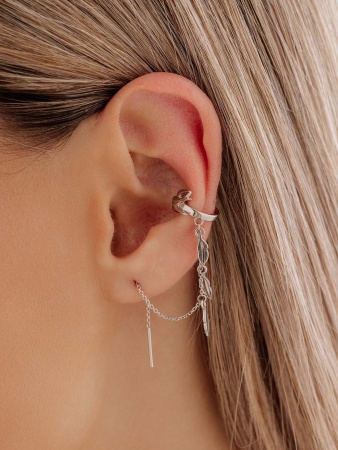 Купить оптом серьги из серебра без вставок 2340405490 от Krasnoe