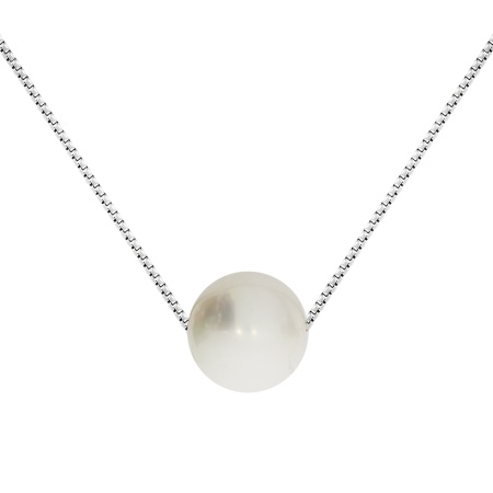 Купить оптом колье из серебра с жемчугом 8340053060-40 от Krasnoe