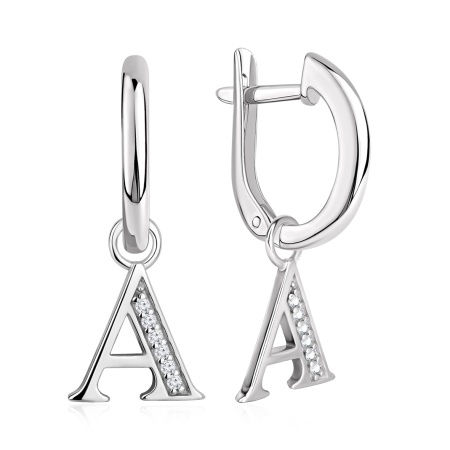 Купить оптом серьги из серебра с фианитами 2340205856л от Krasnoe