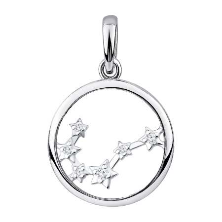 Купить оптом подвеска из серебра с фианитами 3340205981л от Krasnoe