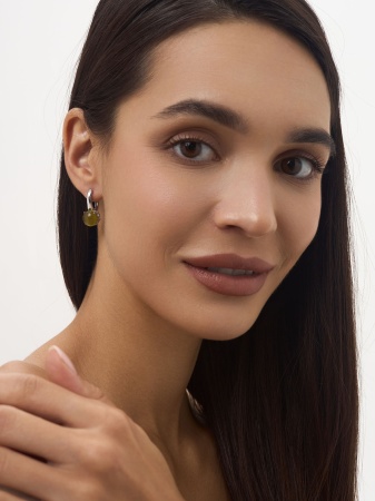 Купить оптом серьги из серебра с кошачий глазами 2340261263-57 от Krasnoe