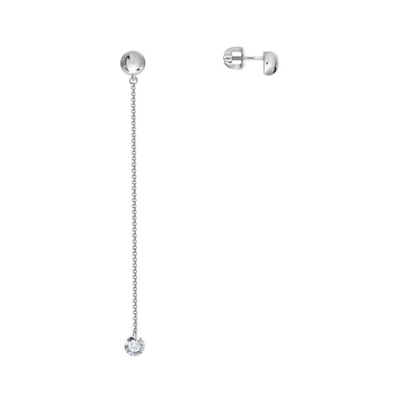 Купить оптом пусеты из серебра с фианитом 2340200763 от Krasnoe