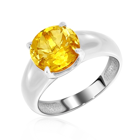 Купить оптом кольцо из серебра с цитрином 1340111116 от Krasnoe