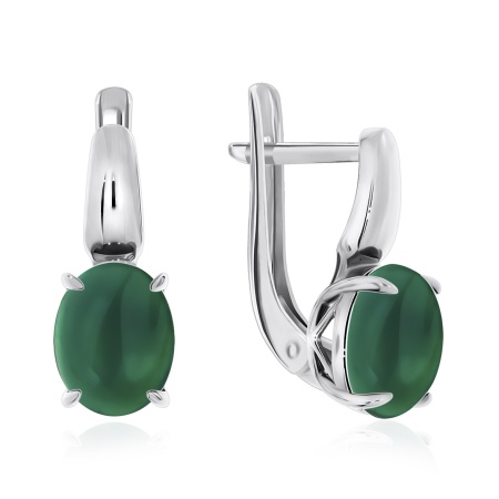 Купить оптом серьги из серебра с агатами 2340390045-1-60 от Krasnoe