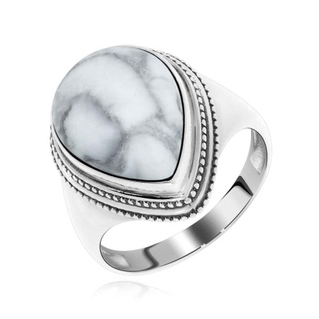 Купить оптом кольцо из серебра с кахолонгом 1310К00977 от Krasnoe