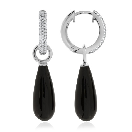 Купить оптом серьги из серебра с агатами и фианитами 2340391347л-20 от Krasnoe