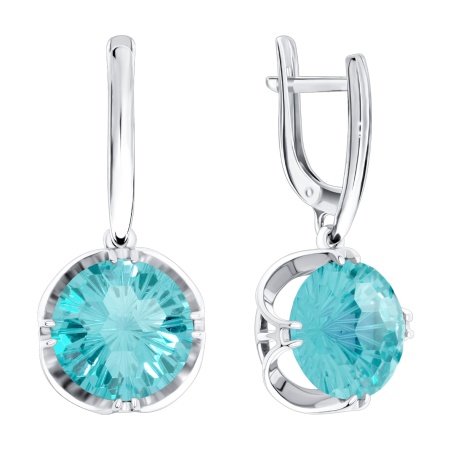 Купить оптом серьги из серебра с фианитами 2340201708-70 от Krasnoe