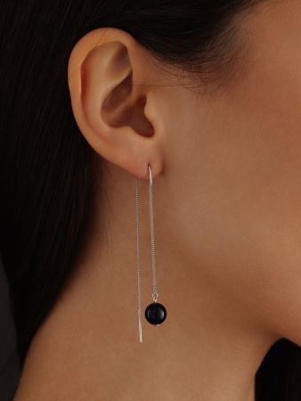 Купить оптом серьги из серебра с агатами 2340390712-1-20 от Krasnoe