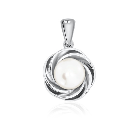 Купить оптом подвеска из серебра с жемчугом 3340050848 от Krasnoe