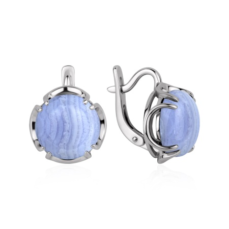 Купить оптом серьги из серебра с агатами 2340396489-84 от Krasnoe