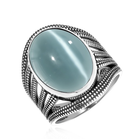 Купить оптом кольцо из серебра с кошачий глазом 1310260981-70 от Krasnoe